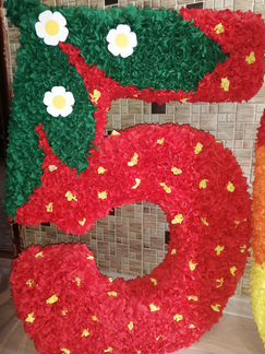 Объёмная цифра 5 и 6