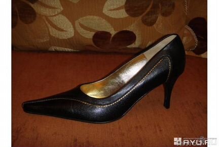 Новые кожаные черные туфли Белвест р. 38-39