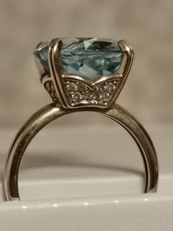 Комплект с топазами и фианитами