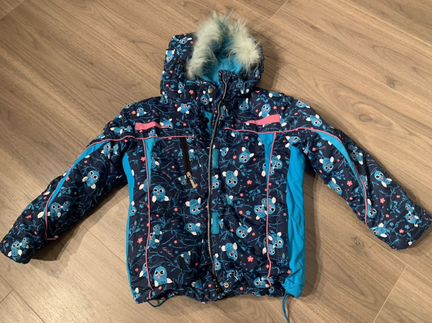 Раздельный зимний костюм на девочку, полукомбинезо