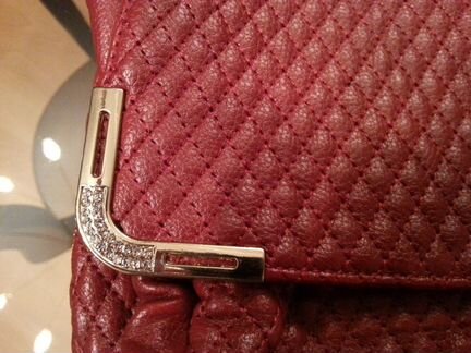 Сумочка винного цвета