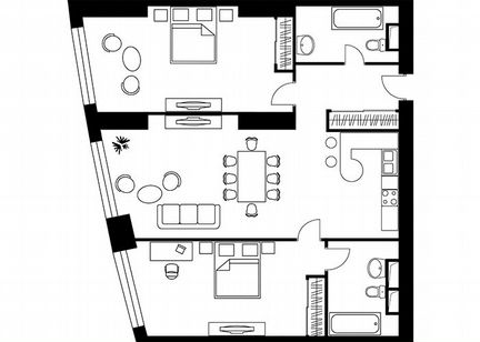 2-к квартира, 108.9 м², 45/56 эт.