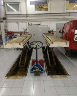 Подъемник ножничный двухуровневый