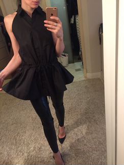 Рубашка с баской Alaia новая