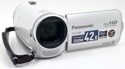 Видеокамера Panasonic HC-V100, батар слабая