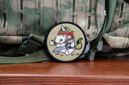 Нашивка, патч Единорог пехотинец