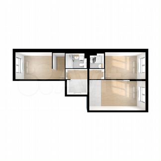 2-к квартира, 70 м², 7/24 эт.