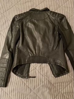 Куртка Zara Basic натуральная кожа xs