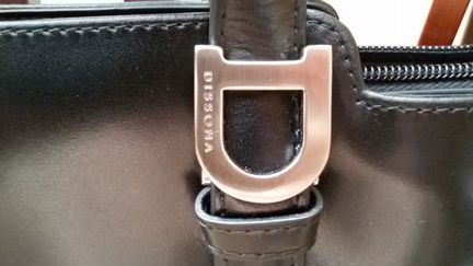 Сумка кожаная, черная Dissona (Italy)