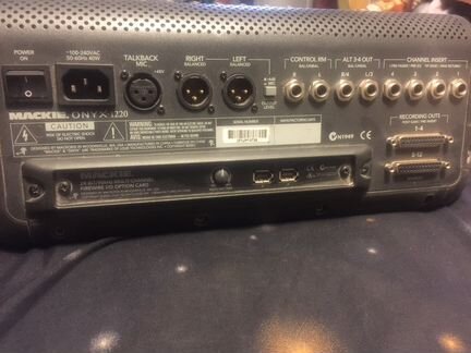 Микшер macke onyx 1220, с FireWire интерфейсом
