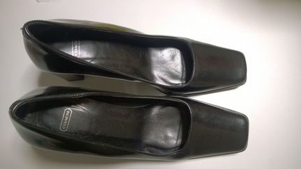 Туфли черные кожа Coach 35,5-36 б/у мало