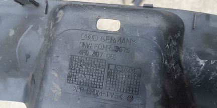 Audi a6c6 4F верхняя накладка бампера