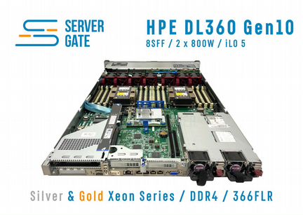 Сервер HPE DL360 G10 8SFF 2 x Gold 5120 128 GB