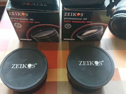 Насадки на объектив новые telephoto и wide