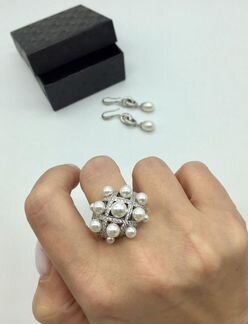 Коллекция Chanel. серьги. кольцо