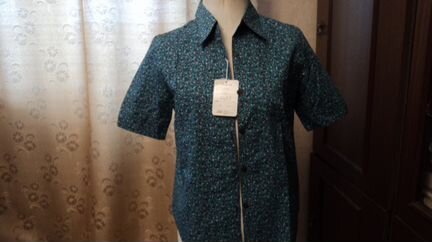 Блузка-батник хлопок размер 44 новый япония