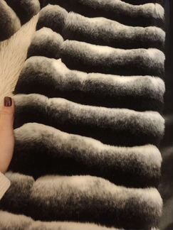 Шуба под шиншиллу экомех искусственная женская