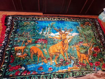 Ковер с оленями СССР, покрывала гобелен,скатерти
