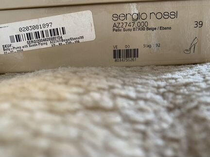 Новые туфли Sergio Rossi, 39 размер