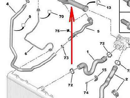 Пежо 408 схема системы охлаждения
