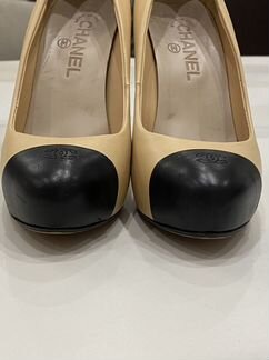 Туфли женские 39/5 бежевые chanel