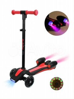 Самокат ракета Moby Kids фара+звук+дым