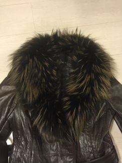 Кожаное пальто