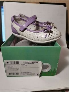 Туфли для девочки, натуральная кожа, 23 размер