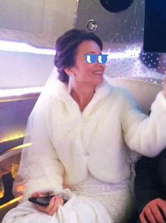 Шубка на свадьбу айвори, искусственная