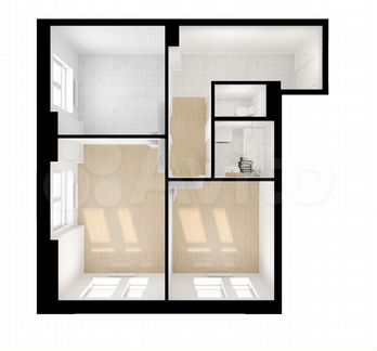 2-к квартира, 55.3 м², 13/33 эт.