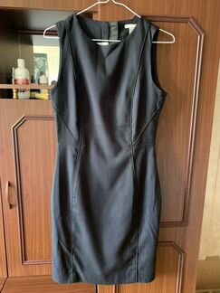 Платье офисное HM темно-синее, 42