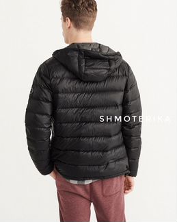 Abercrombie Fitch пуховик стёганый чёрный 126гр