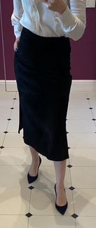 Юбка замшевая