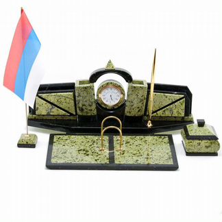 Настольный набор Арка змеевик