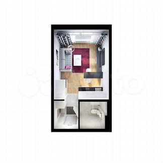 Квартира-студия, 19.6 м², 17/25 эт.
