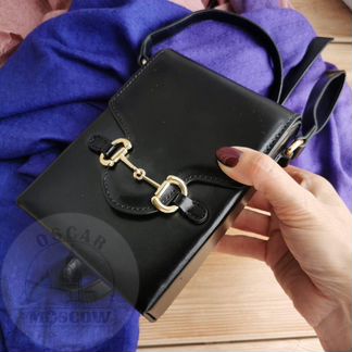 Новая сумка женская Gucci натуральная кожа черная