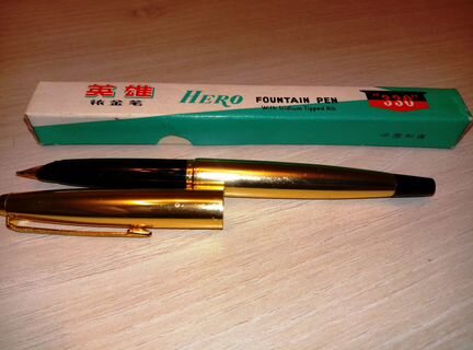 Ручка перьевая hero 330. Китай, винтаж 70-80 г.г
