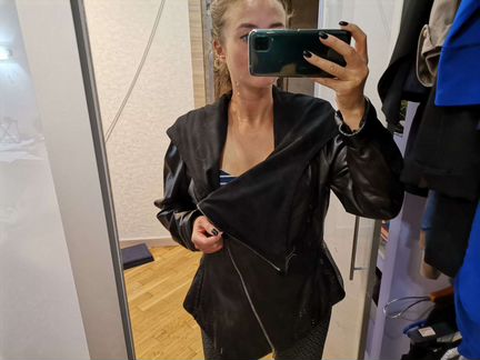 Куртка кожаная Carnelli 48 размер