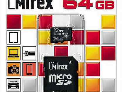 Карта памяти mirex microsdxc 128 гб 13613 ad10s128