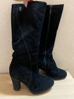 Зимние Сапоги замшевые (полный мех)