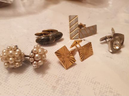 Запонки советские мужские