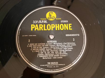 Виниловая пластинка Beatles revolver