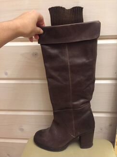 Сапоги кожаные, 36 р. Benneton