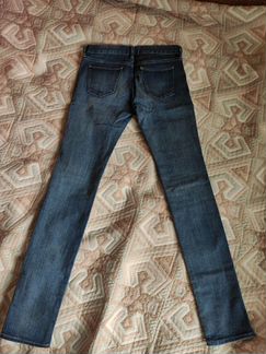 Джинсы синие skinny uniqlo