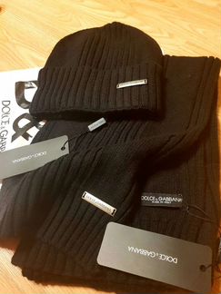 Dolce & Gabbana комплект шапка и шарф