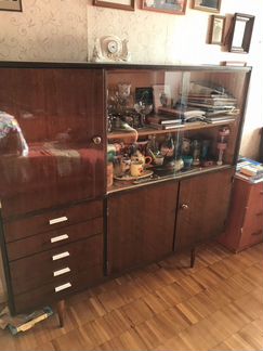 Сервант советский винтажный
