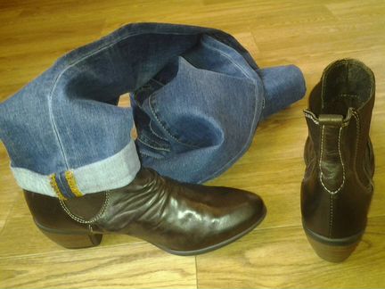 Демисезонные полуботинки из натуральной кожи