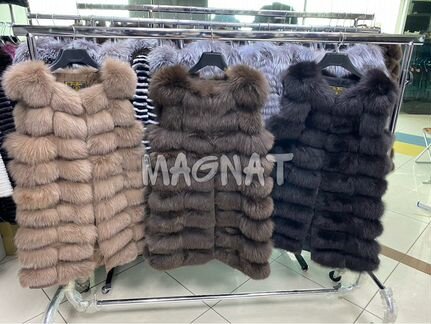 Жилет из песца