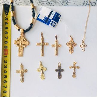 Золотые кресты /православные обереги