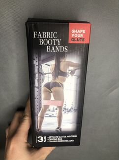 Тканевые фитнес резинки набор 3шт. / Спорт резинки